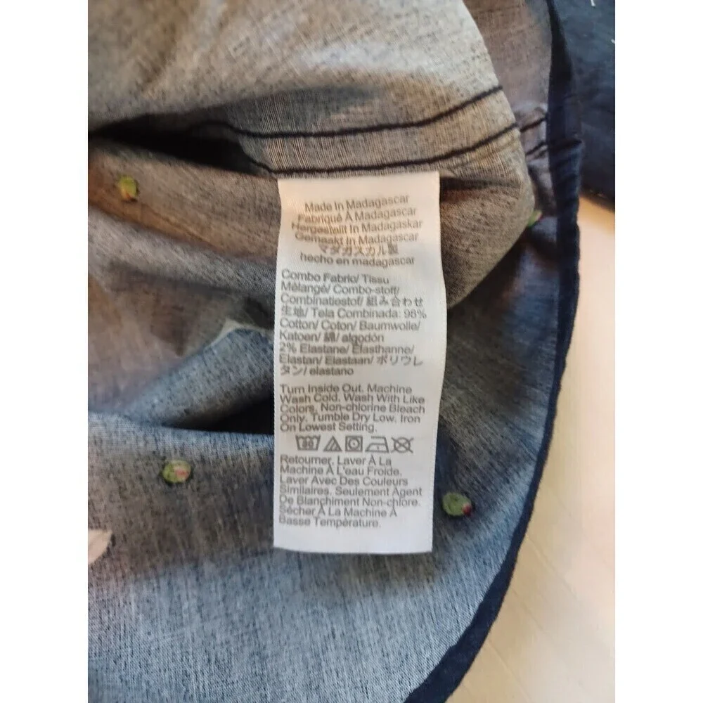 J. Crew buttondown shirt mens L martini glass olives cocktail bartender party